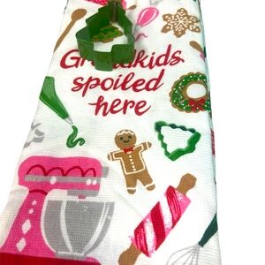 Christmas gingerbread men hand towels
